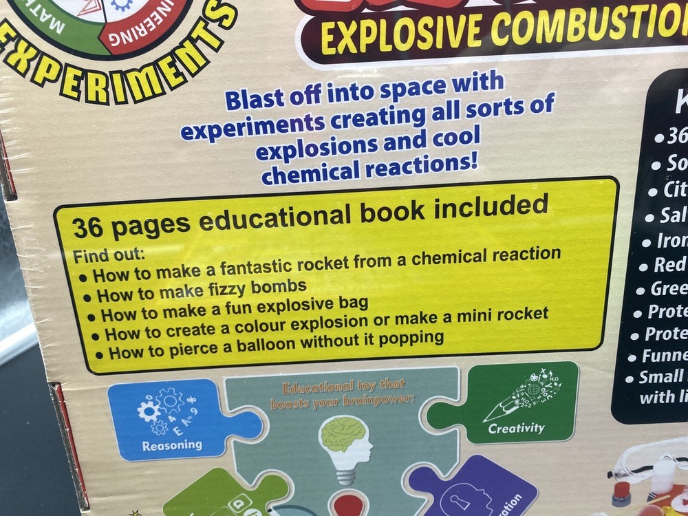 Playz Kaboom! Explosive Combustion Science Lab Kit STEM Experiments NEW!