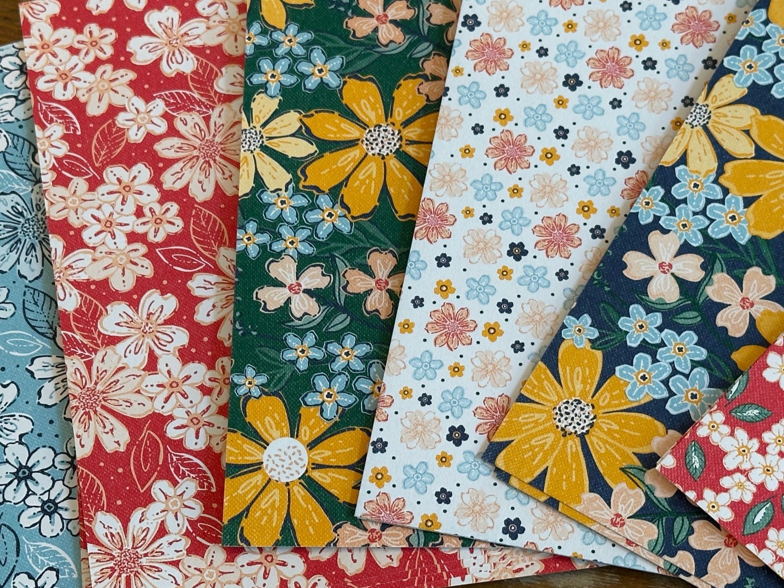 Stampin' Up Regency Park Tea Boutique Butterfly Kisses Dandy Garden DSP 6 x 6