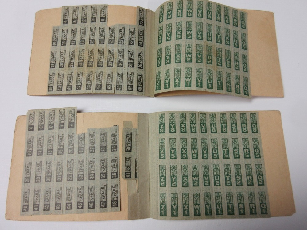 (7) WWII US War Ration Book Stamps / Coupons Easton,PA