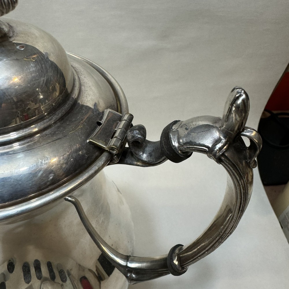 High Quality Large Insulated Silver plated Tea Pot British Hallmarks
