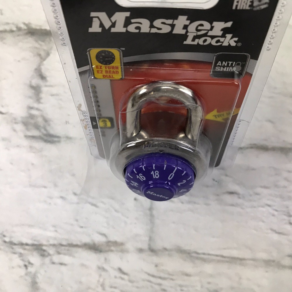 Master Lock Combination Purple New Sealed