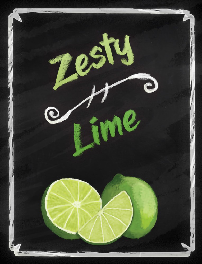 Zesty Lime Wine Labels 30/Pack Mist Collection