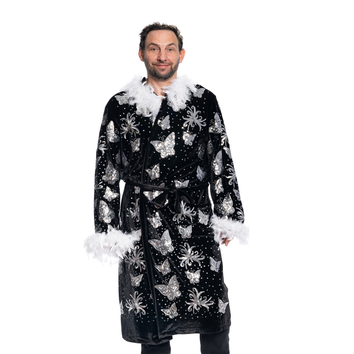 Adult Unisex Nature Boy Flair Wrestler Deluxe Robe Halloween Costume Cosplay