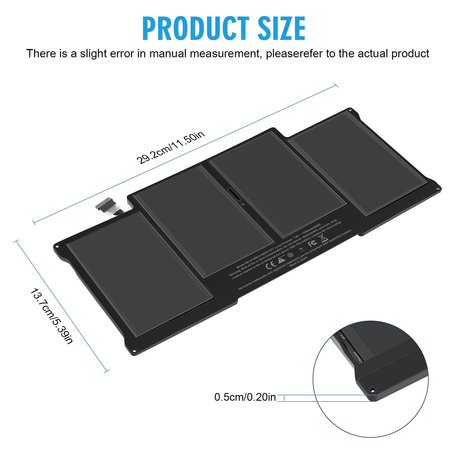 Lot 50x A1496 A1466 Battery For MacBook Air 13' A1369 A1405 A1377 2013 2014 2015