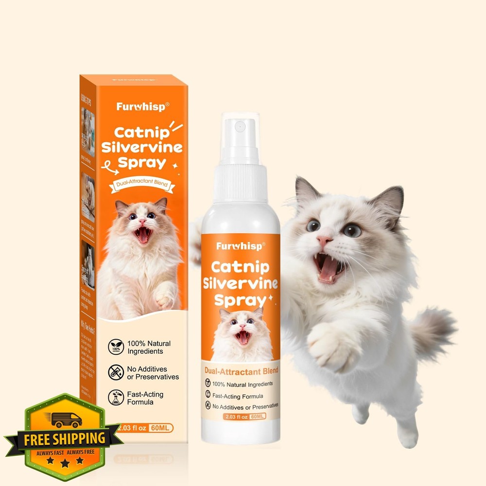 Catnip Spray Silvervine Double Power 2oz Mist