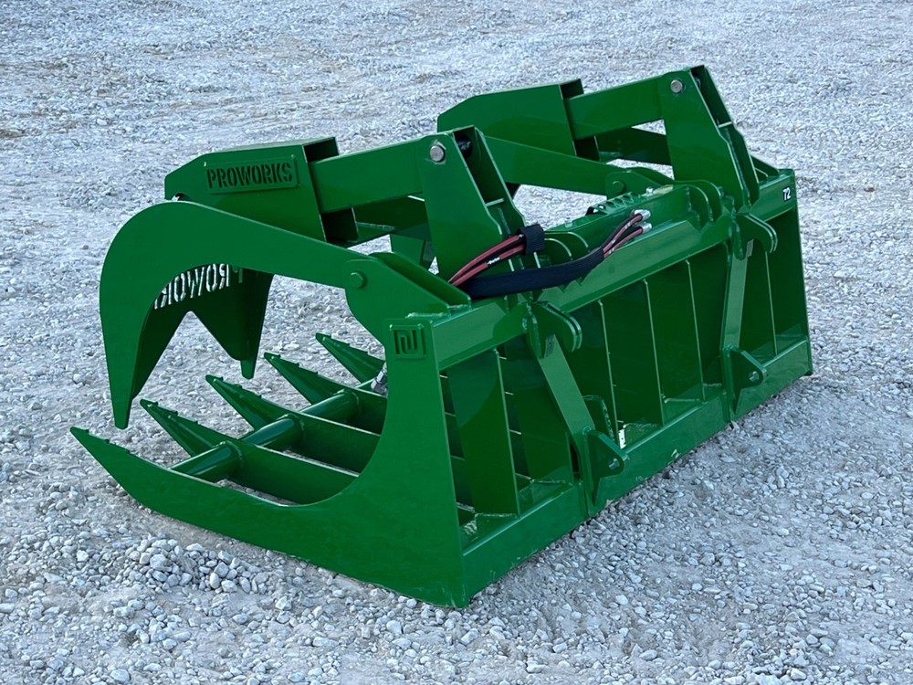 72" Extreme Duty Root Grapple Attachment Fits John Deere Tractor Global Loader