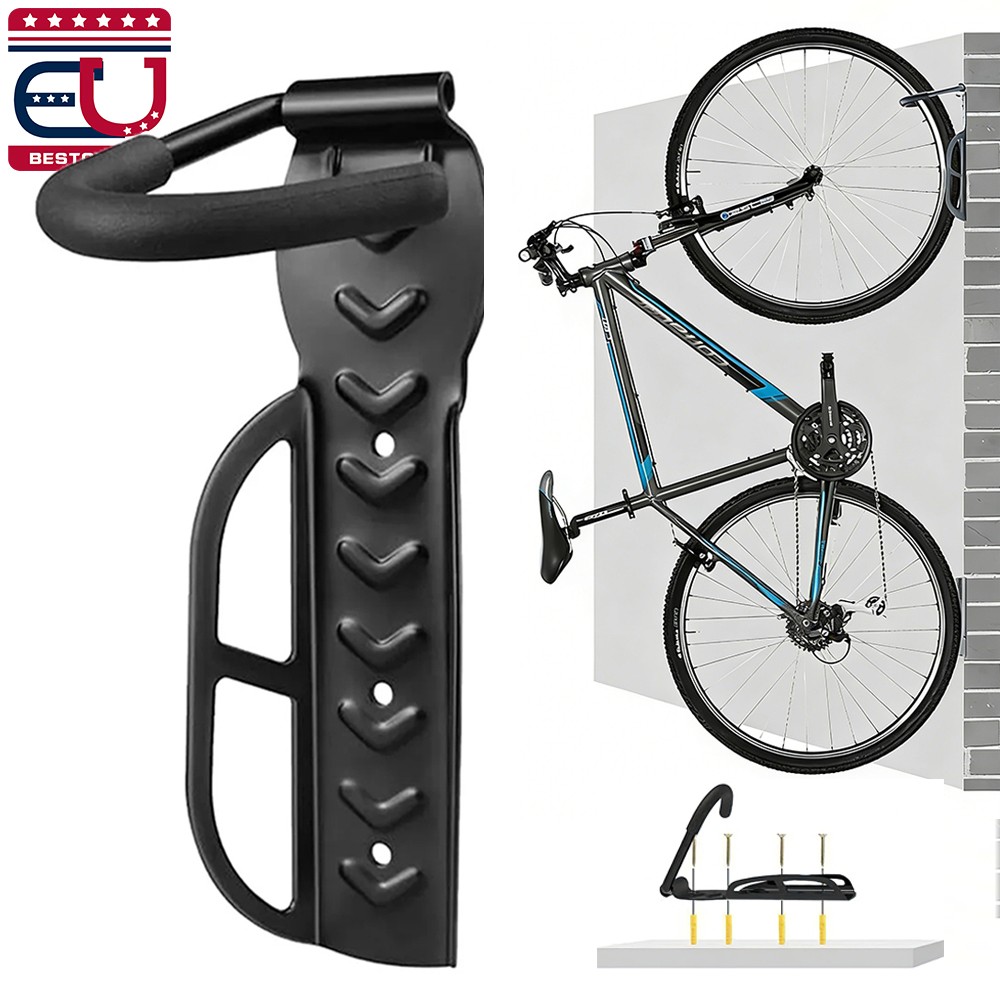 Bike Wall Mount Rack Bicycle Hanger Heavy Duty Vertical Hook for Indoor Garage