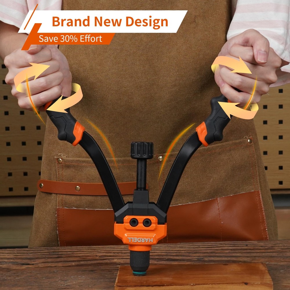 HARDELL Rivet Nut Tool, 14" Rivnut Tool with Upgraded Orange