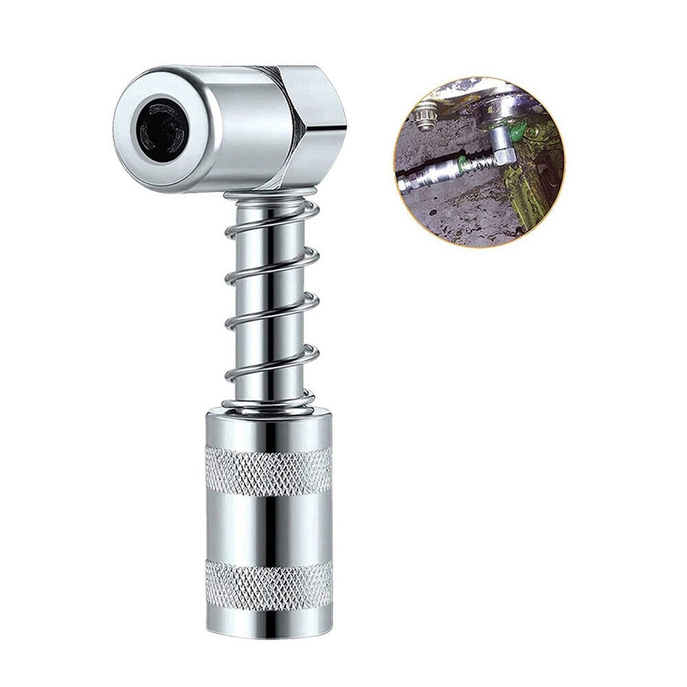 1PC Grease Nozzle Adapter Grease Gun- Accessory 90 Degree Grease Coupler Adapter