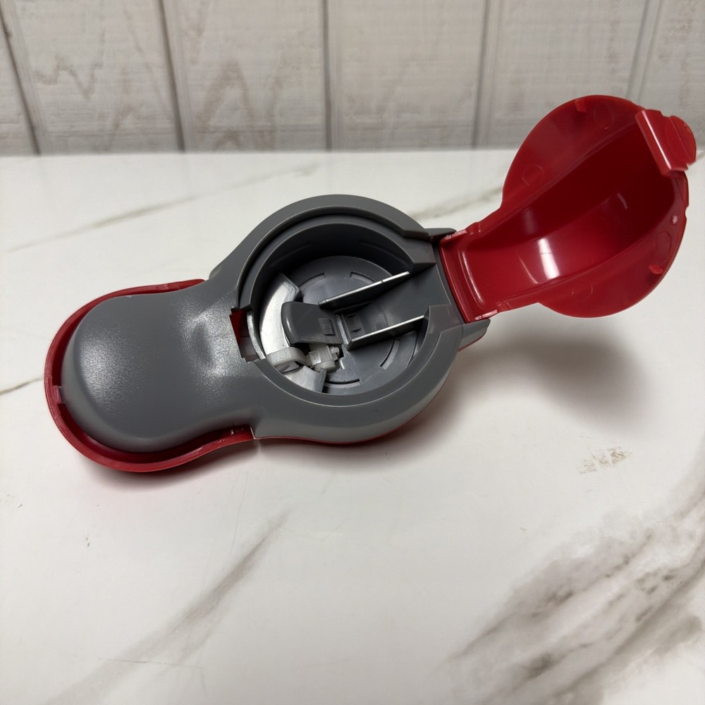 Dymo Label Buddy Handheld Manual Embossed Label Maker Red Tested