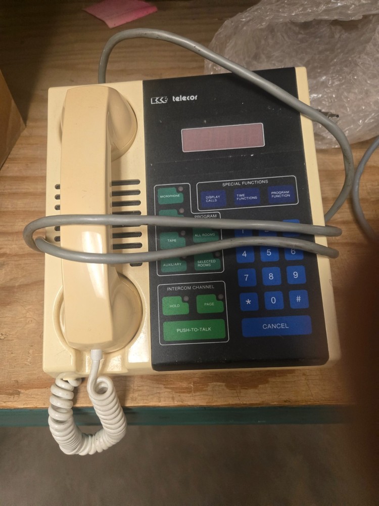 Telecor MCC-3 Vintage Administrators Console PA System Intercom Phone