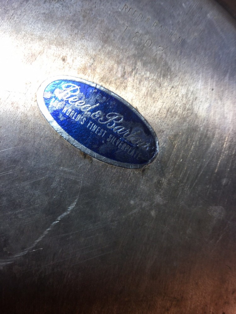 Reed And Barton Silverplate Serving Tray #1202