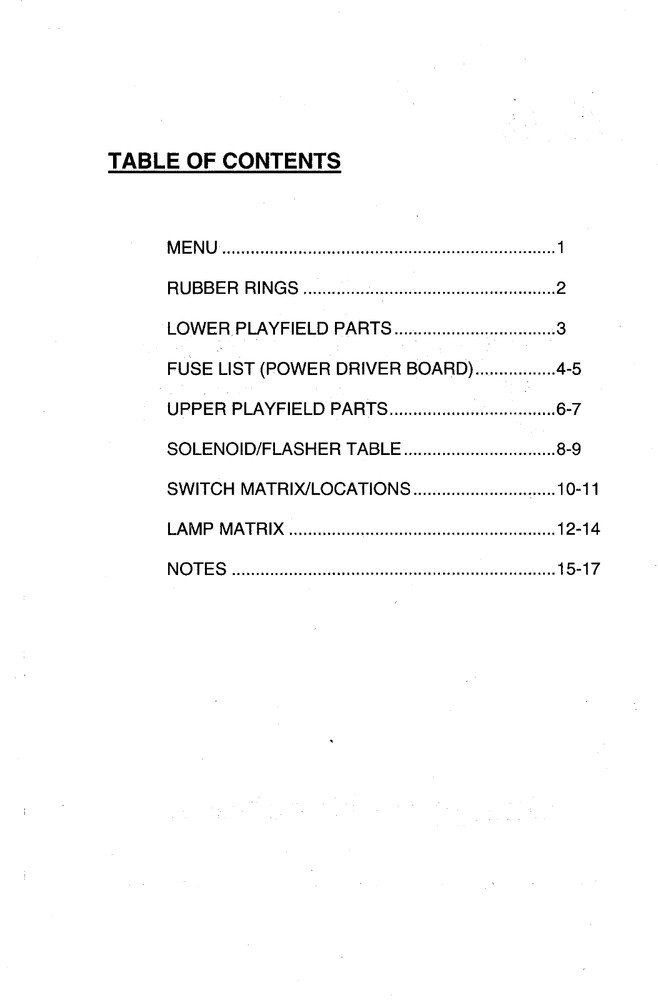 Bally Safe Cracker Pinball Machine Operators Handbook: 18 Pages Copy
