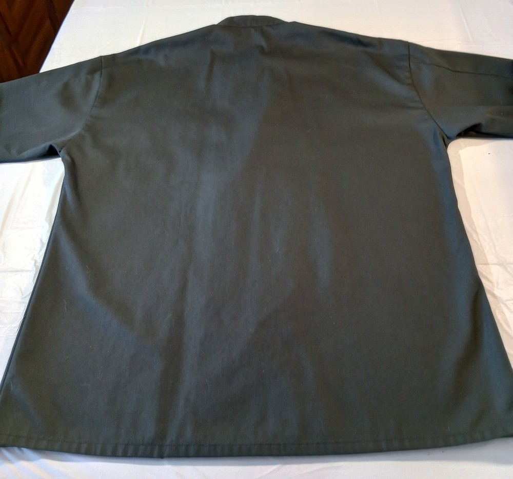 Uncommon Threads Chef Coat Jacket XL Black Kitchen Uniform Apparel Cook