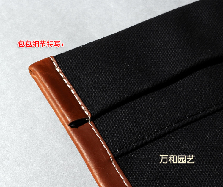 Japanese Bonsai Tools Roll Bag Canvas Leather Bonsai Tool Kit Set Storage Case