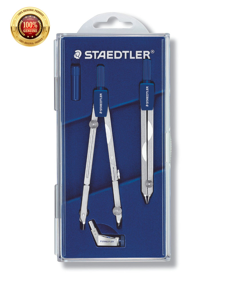 New Staedtler Mars Basic 554 Compass Set Kit with Hard Plastic Case 554 T11