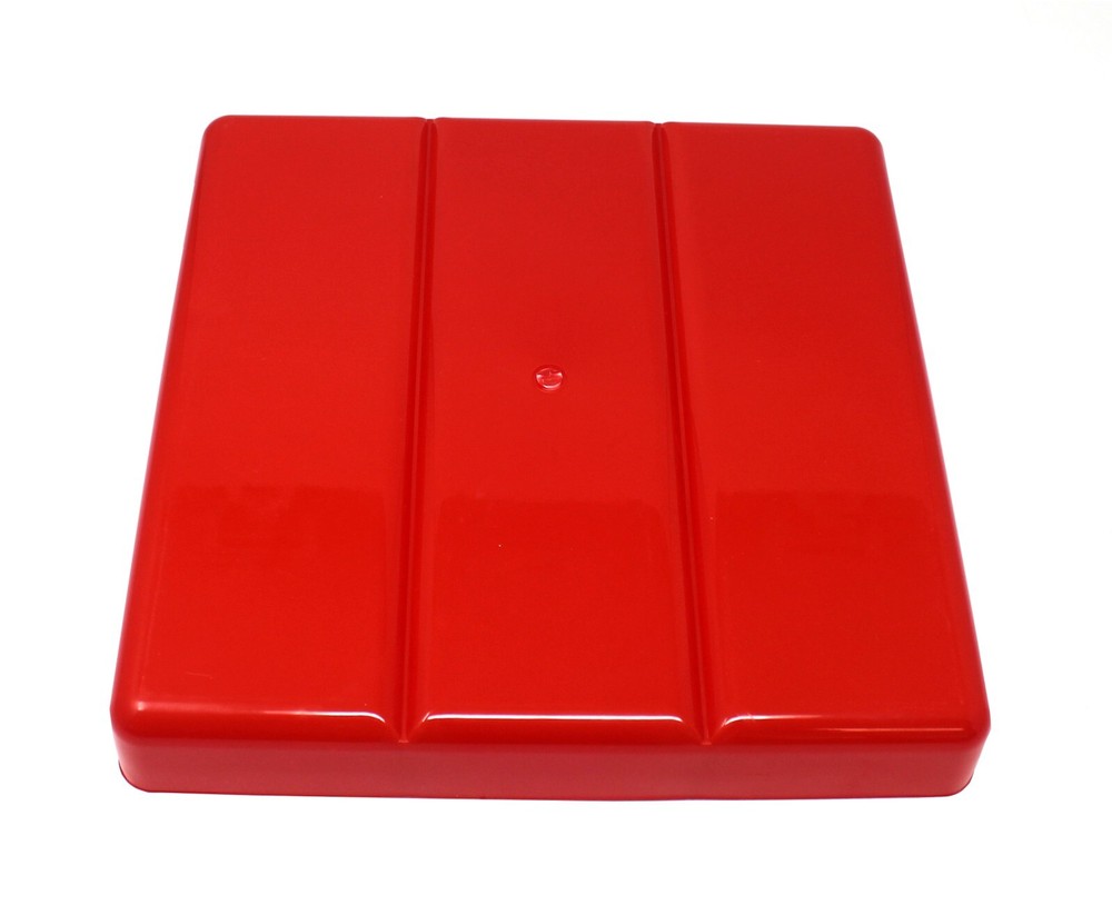 JSP Manufacturing Red Stackable Lightweight 3 Compartment Organizer Tray