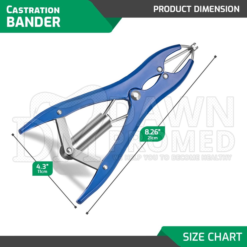 Elastrator Castration & Tail Docker Pliers Livestock Snap Plier German Grade