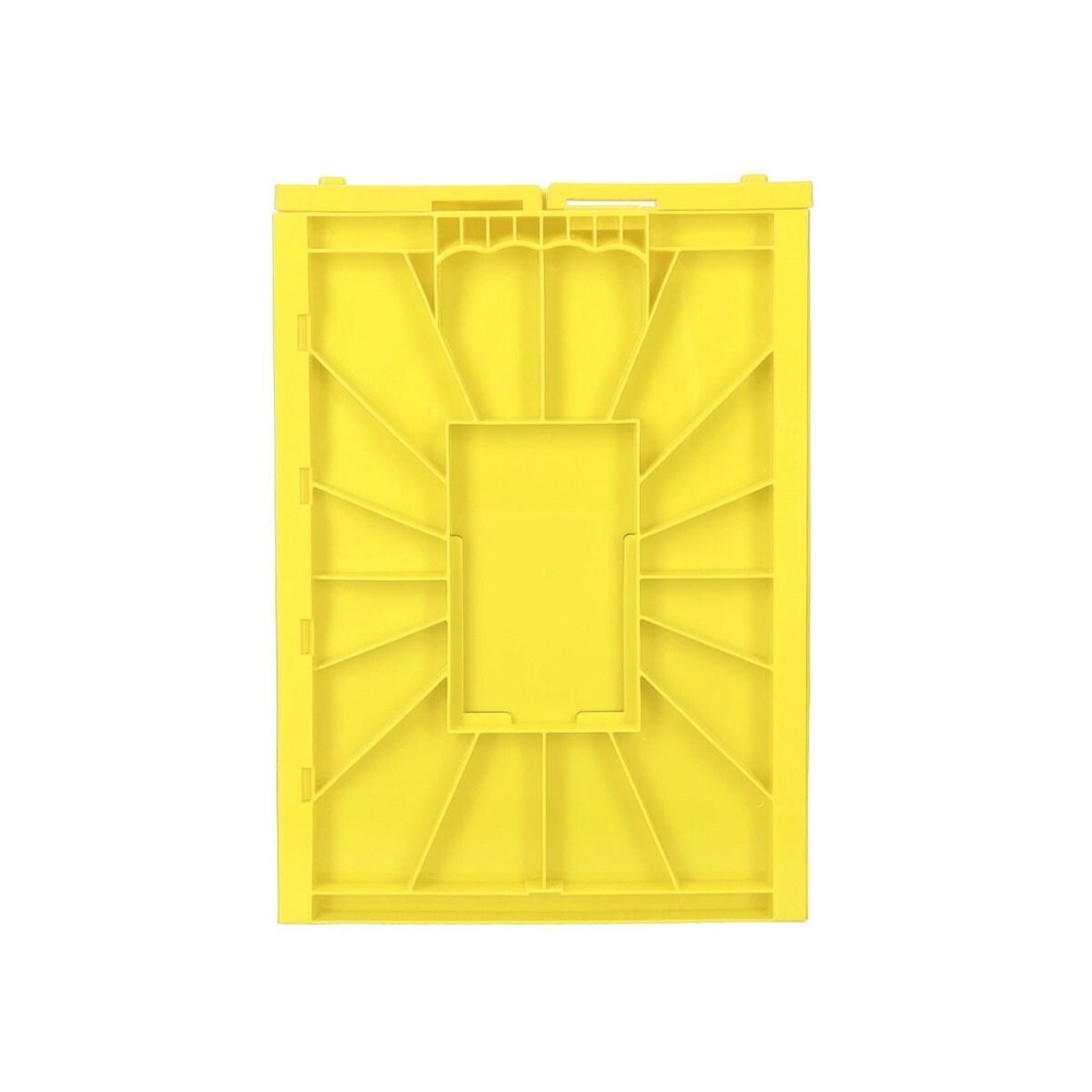 x2 BCW Short Comic Book Bins Heavy Duty Stackable Plastic Boxs Hold 150 Yellow
