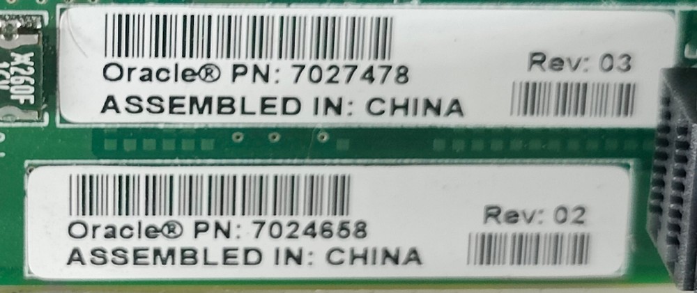 Sun Oracle 4-slot Disk Backplane for 1U Server 7024658 7027478