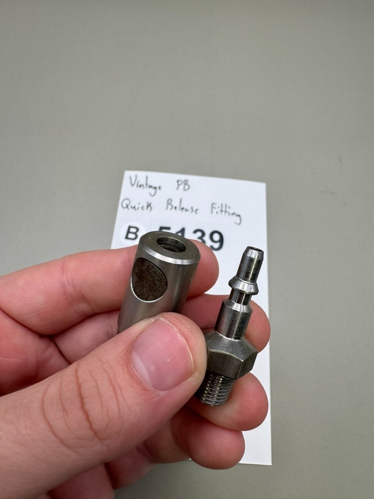 Vintage PB Quick Release Fitting-Gloss Silver