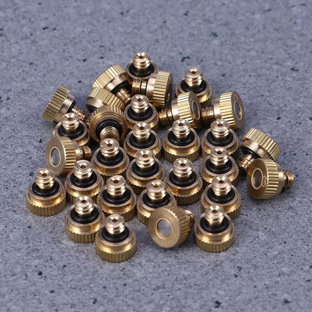 20PCS Brass High Pressure Atomizing Misting Nozzle Outdoor Cooling Accessories