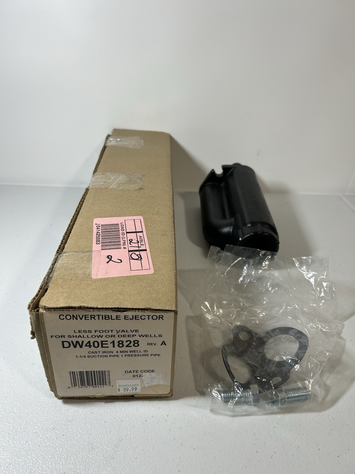 Convertible Ejector DW40E1828 New Jet Pump Housing Cast Iron Shallow / Deep Well