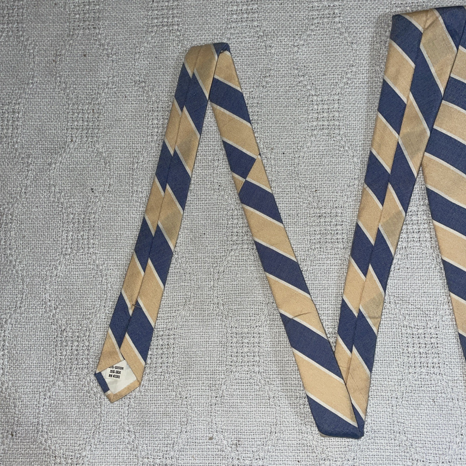 Polo Ralph Lauren Dress Tie Boys Size 52” 3” Gray Yellow Repp Business Church