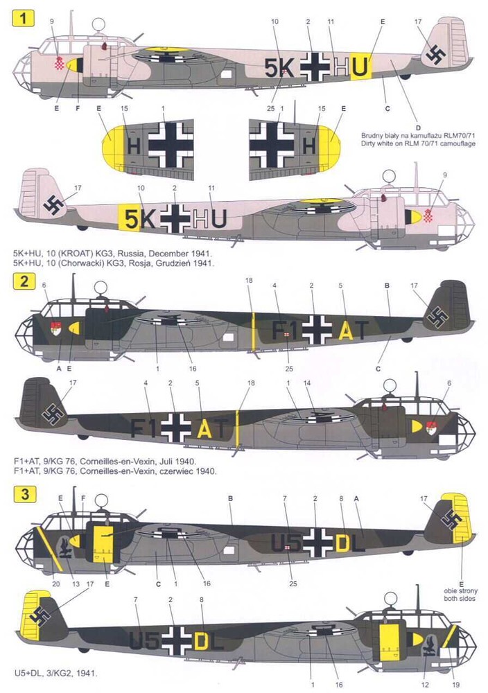 Techmod Decals 1/48 DORNIER Do-17Z German Bomber