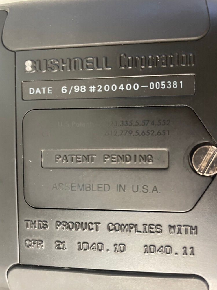 Bushnell Yardage Pro 400 Rangefinder Laser Ranging System Case & Instructions