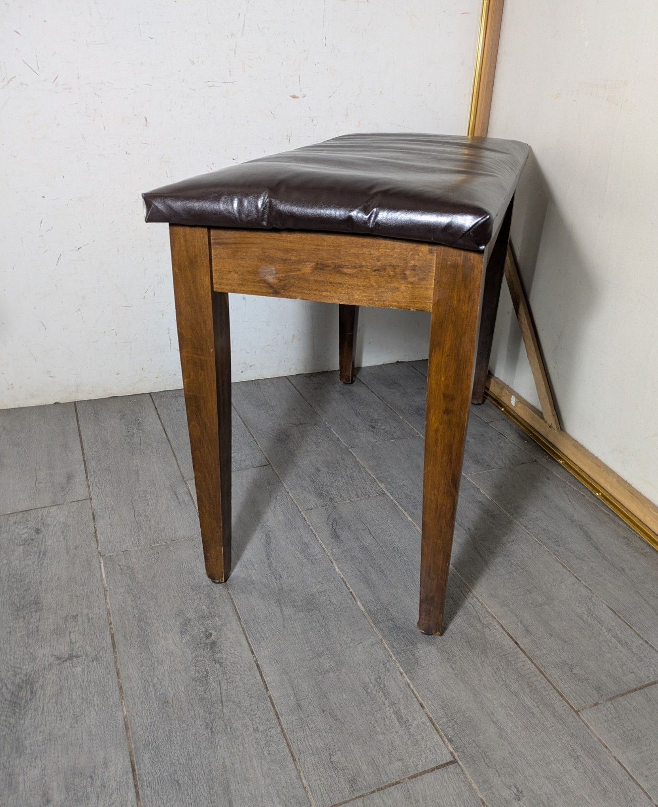 Vintage Manual Arts Furniture MCM Walnut Wood Piano Bench with Lid Storage K78