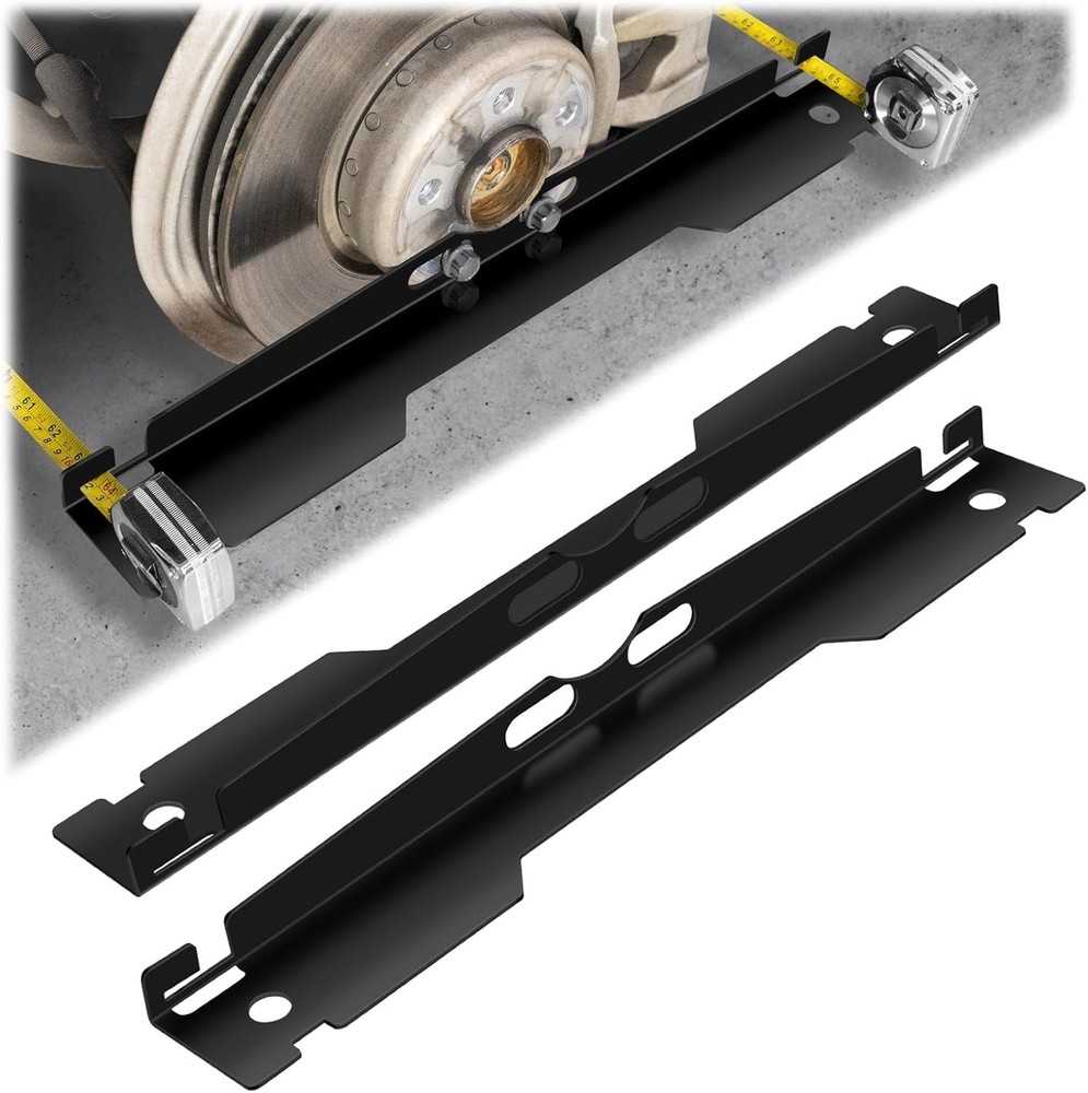 2 Pack Wheel Alignment Tool Kit Toe Plates w/ Tape Measures Heavy Duty
