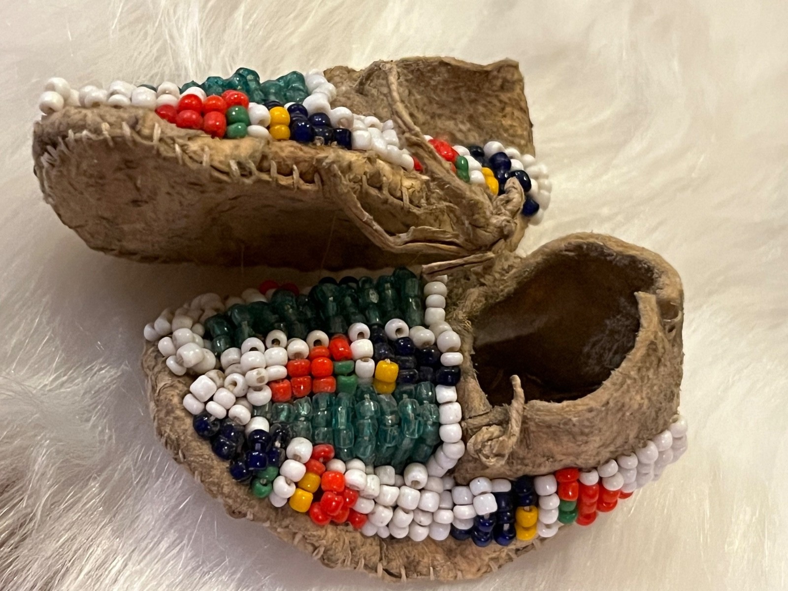 Old Beaded Baby Moccasins