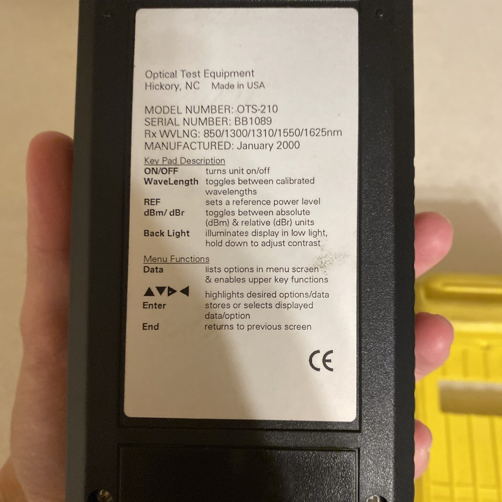 Siecor ORS-200 Optical Meter Read