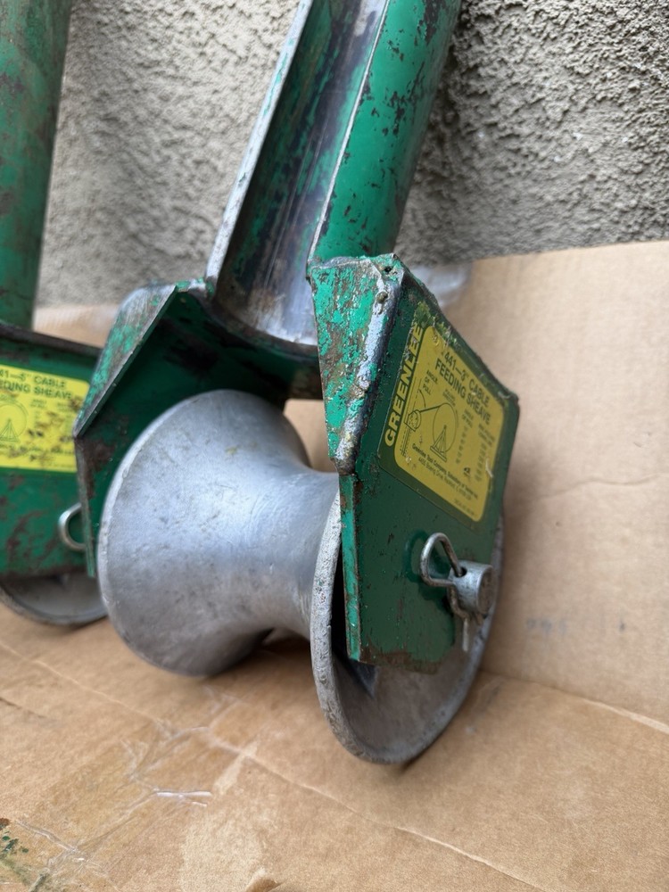 3 Greenlee 441 Cable Feeding Sheave 5” & 3”
