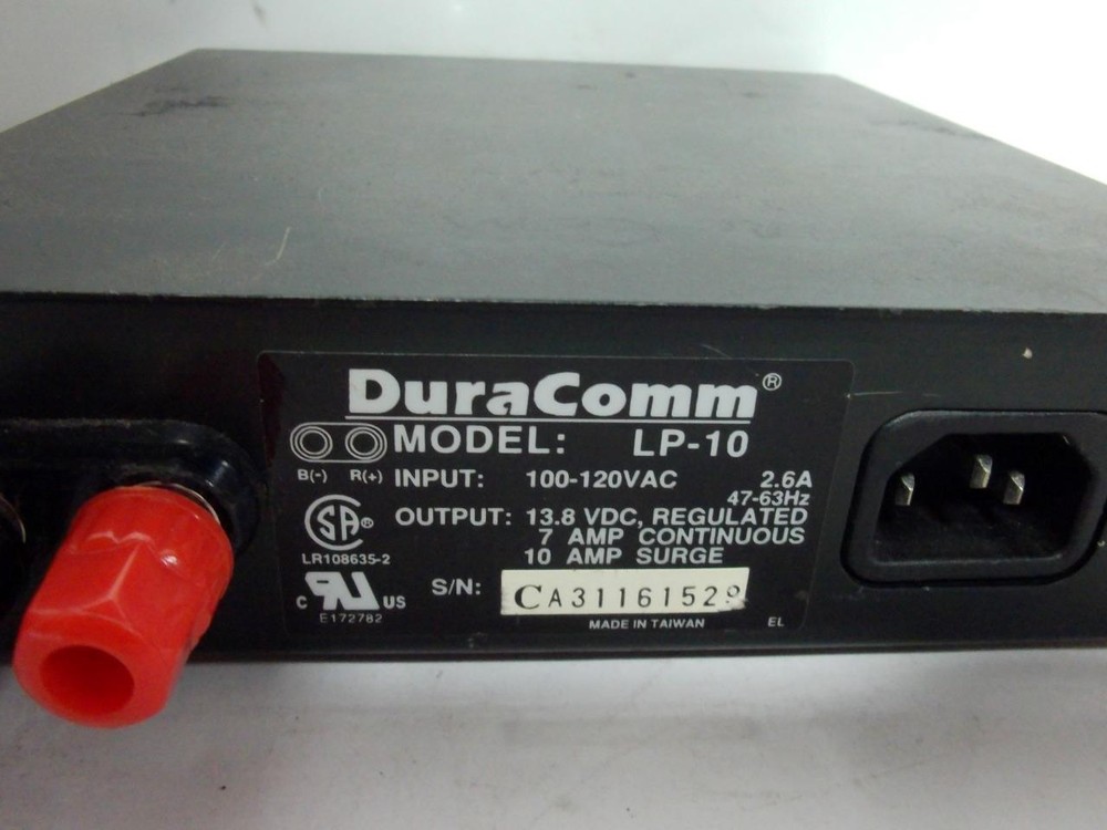 DuraComm Model LP-10 Switching Power Supply