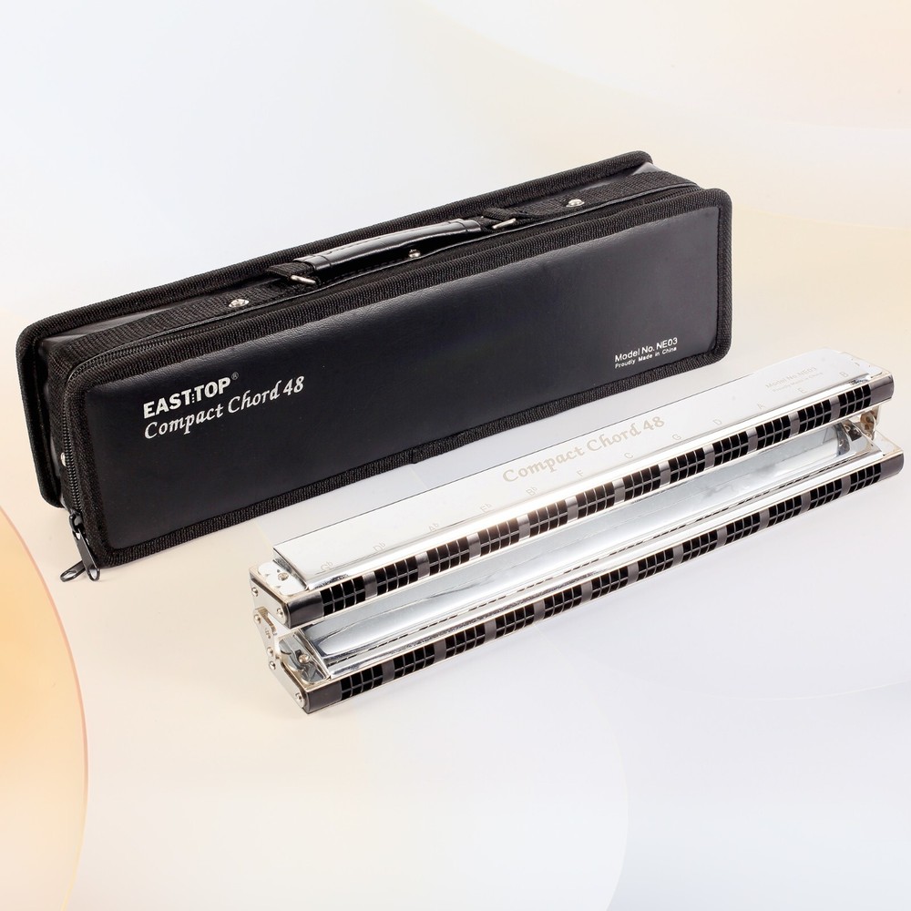 EASTOP 48Compact Upgrade Chord Harmonica New Professional Ensemble Harmonica US