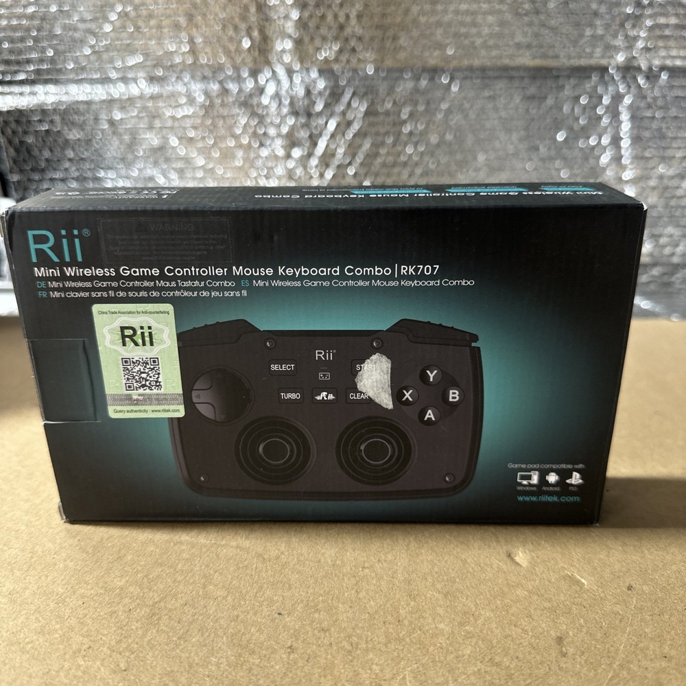 Rii RK707 2.4GHz Wireless Portable Game Controller Keyboard Mouse Combo