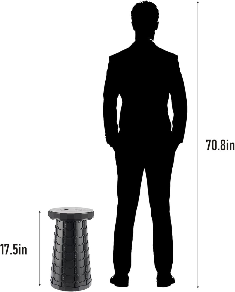 Upgraded Foldable Stool Thickened, Portable Collapsible Stool Retractable Stool