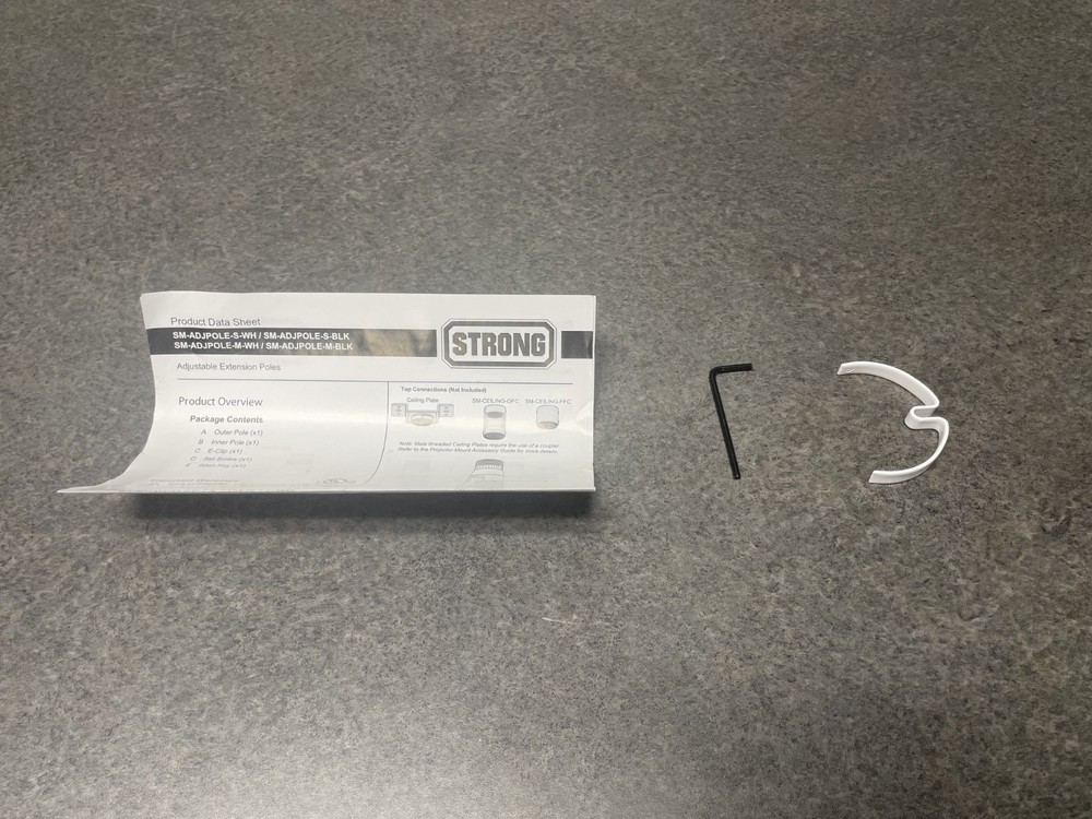 STRONG SM-ADJPOLE-M Adjustable Extension Pole Projector Mount