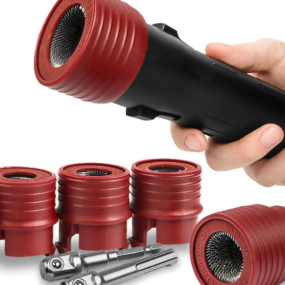 Automotive Wheel Stud Cleaner Tool Set with Carrying Case Cleaning Tool for