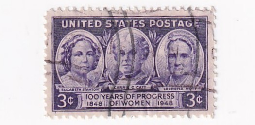 STAMP US SCOTT 959 "Stanton, Catt & Mott" 3 CENT 1948 USED WAVE CANCEL - J