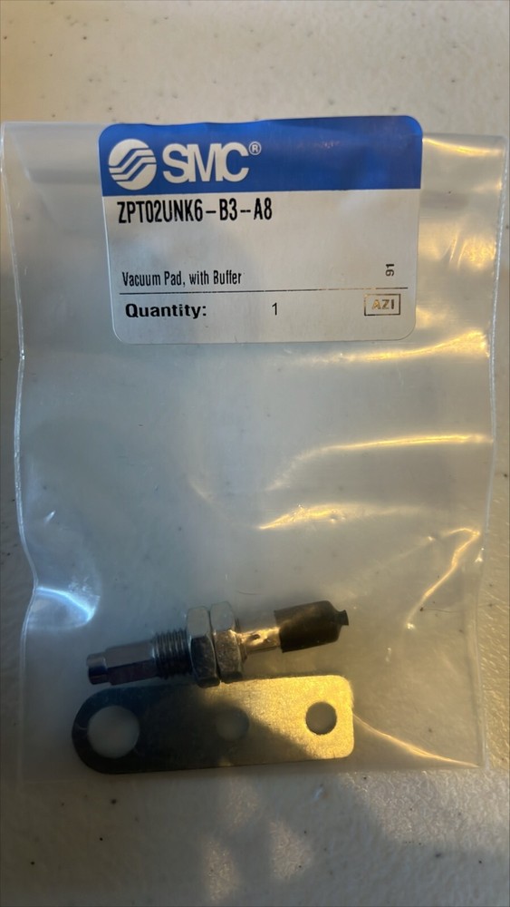 SMC ZPT02UNK6-B3-A8 vacuum pad (flat) w/buffer