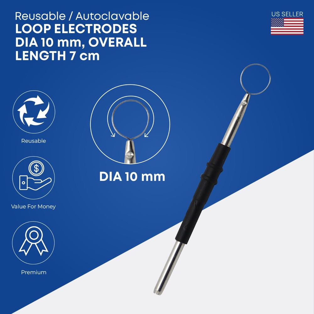 Reusable Loop Electrodes 5/16" Loop Electrosurgical Electrode Standard Shaft