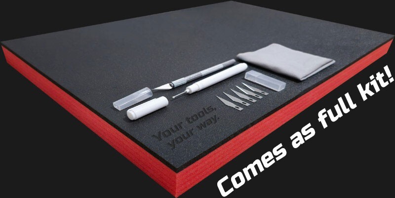 DREMEL shadow foam tool tray insert storage organizer toolbox tool kit set