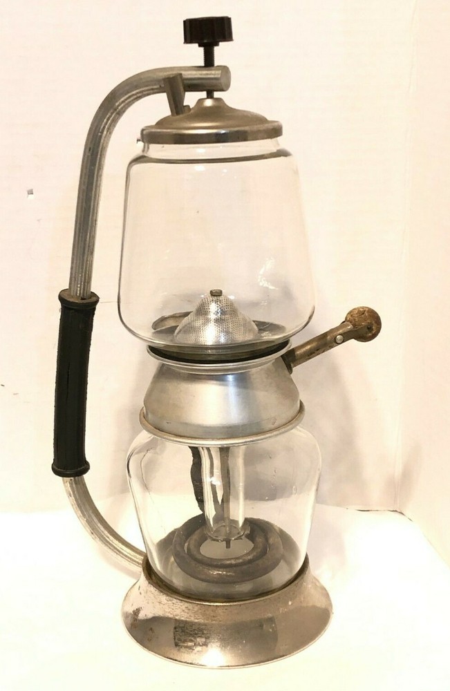 ANTIQUE HUNGARIAN VACUUM / SIPHON COFFEE MAKER ~ M.E.E. SZABVAN ~ HEATS UP! RARE