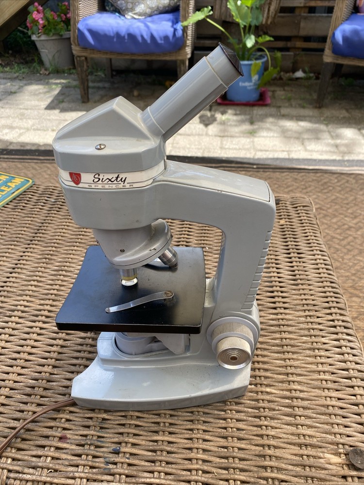 American Optical Sixty Spencer Monocular Microscope 10/43