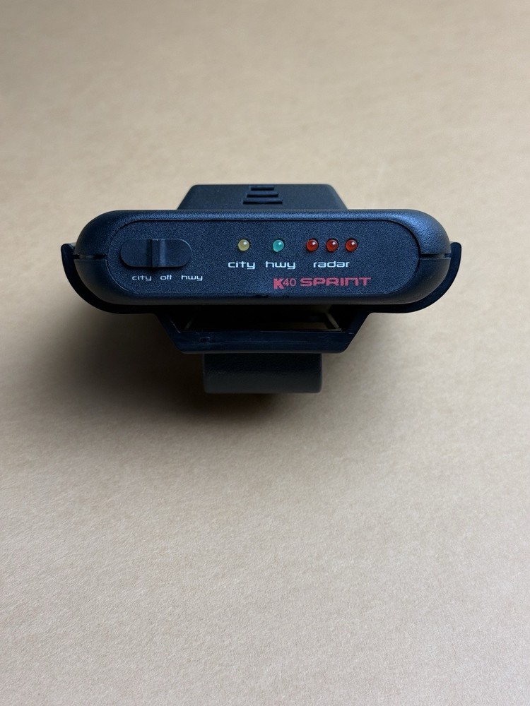 K40 Sprint Radar Detector Unit Only, No Power Cable/Charger, Untested