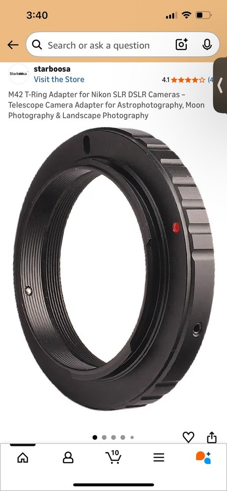 M4 2 T-ring For Photography