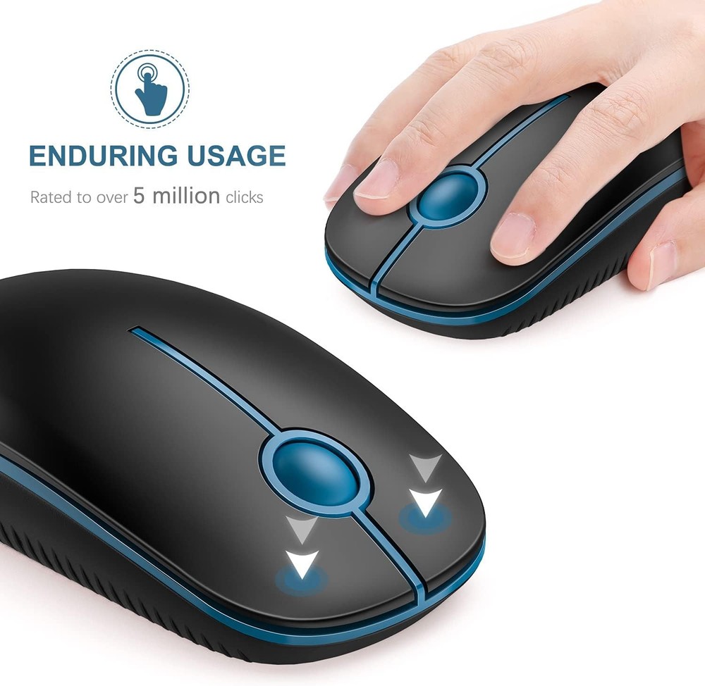 Slim wireless computer mouse.